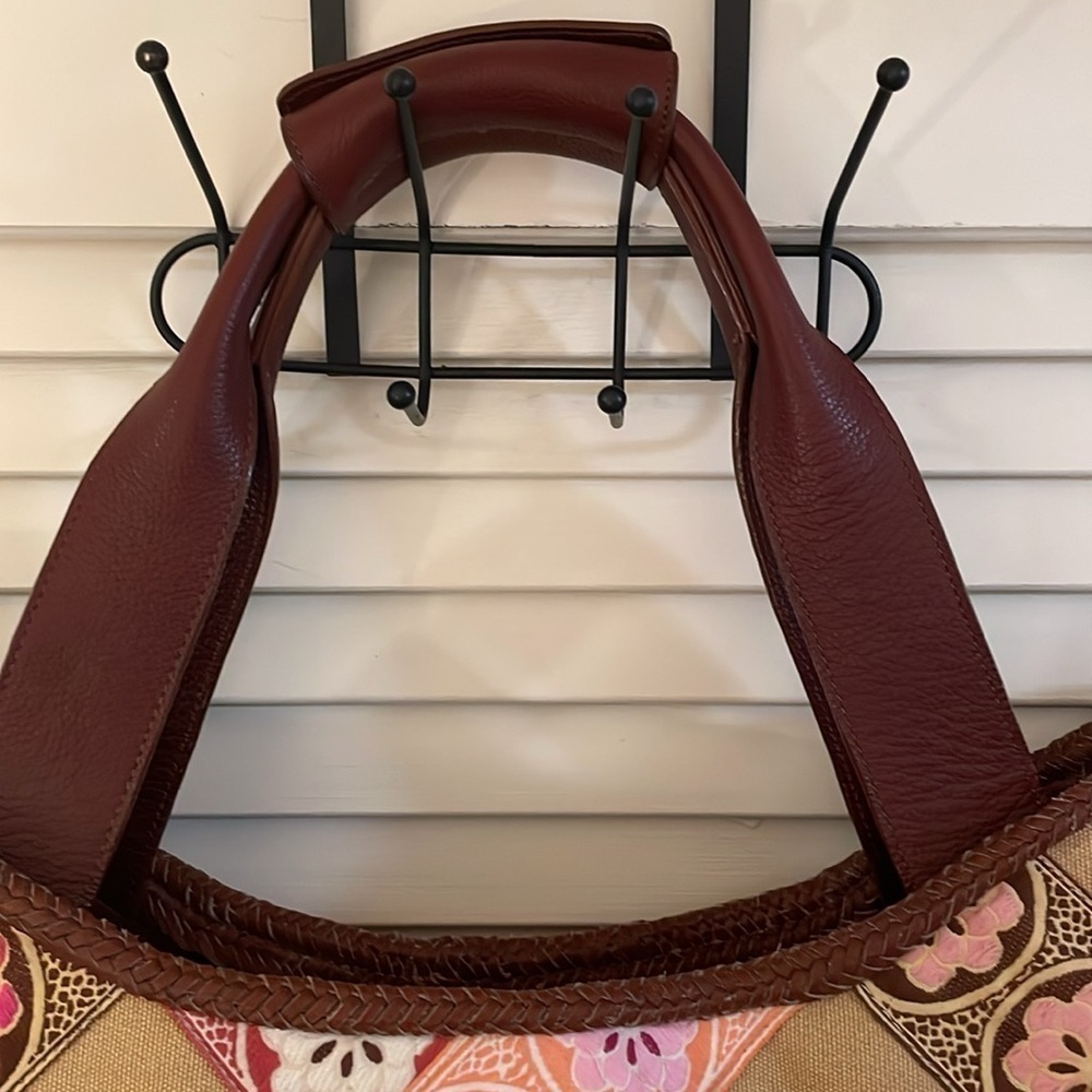 Hadley Pollet Large Zinnia Departure Leather Braided Weekender - Picture 5 of 16